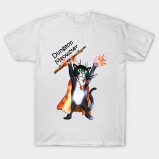 Dungeon meowster mighty sorcerer cat T-Shirt